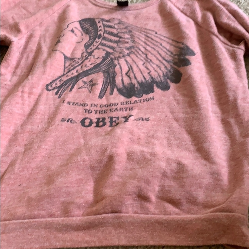 Obey long sleeve sweater